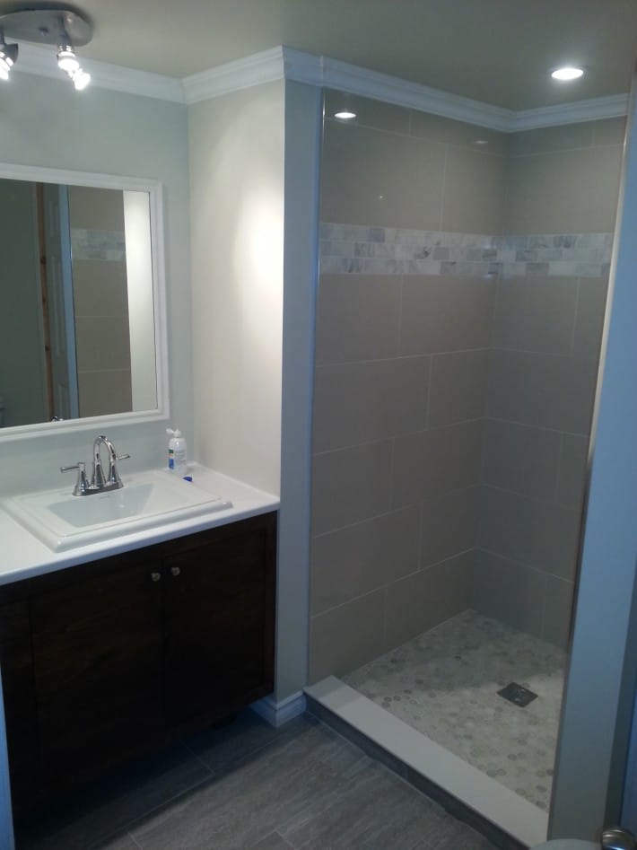 Basement Bathroom Renovation Ottawa - Coronation Drive