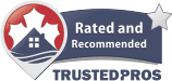 Rated and Recommended TrustedPros Logo