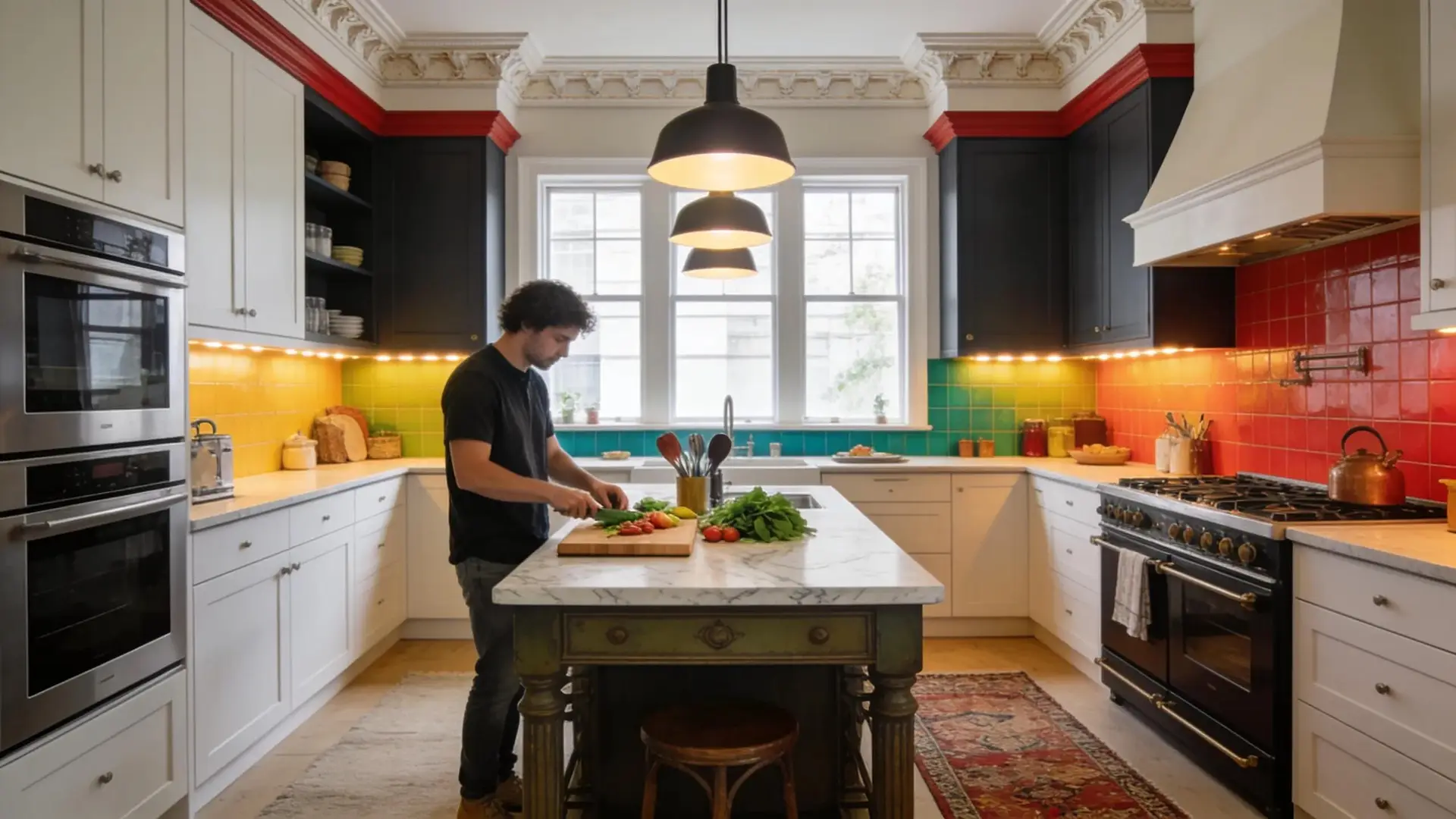 Modern kitchen renovation blending contemporary design with heritage elements in The Glebe