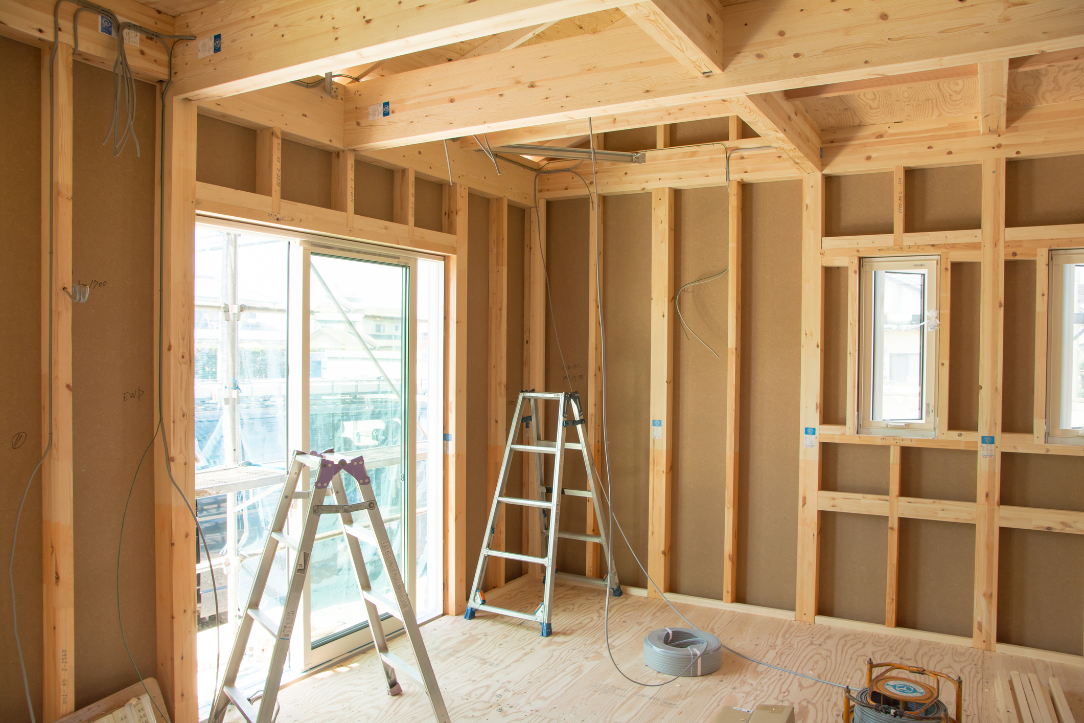 Central Ottawa renovation open framing