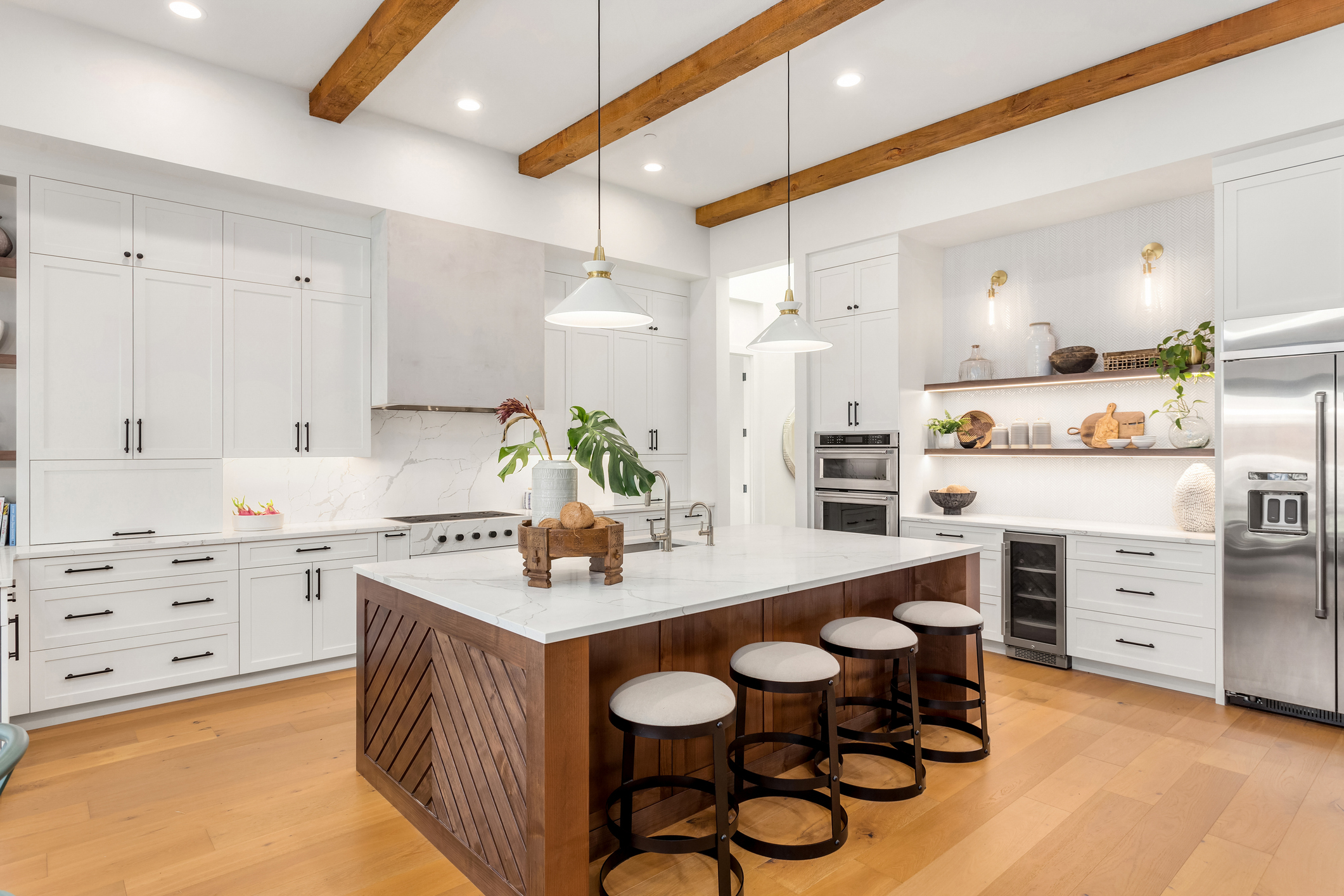 Orleans renovation kitchen white